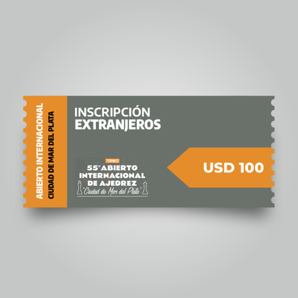 Inscripción Jugador Extranjero 55° Abierto Ciudad de Mar del Plata